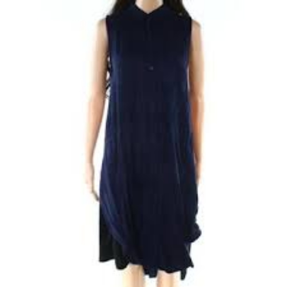 Rails Jordyn Navy Plaid Sleeveless Tunic